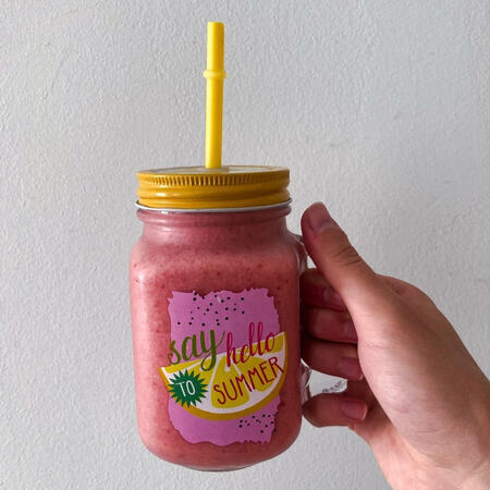 Banános-epres shake