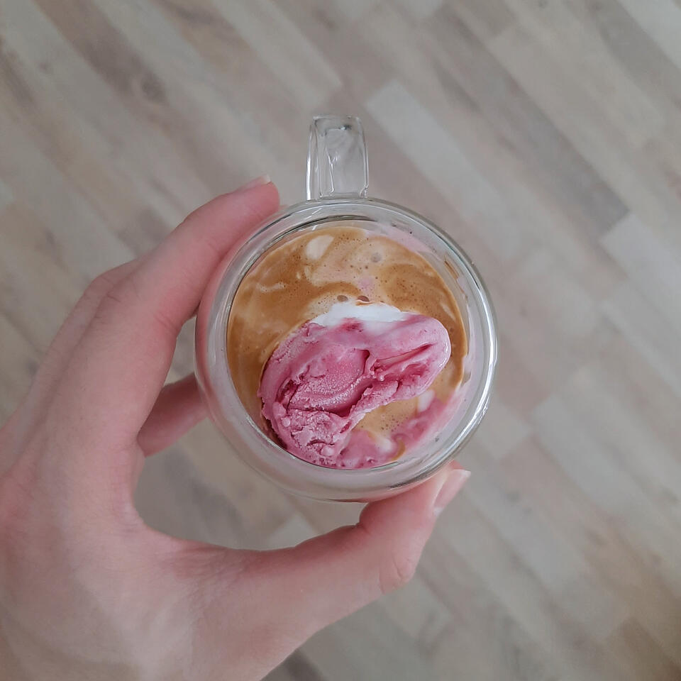Blueberry Affogato