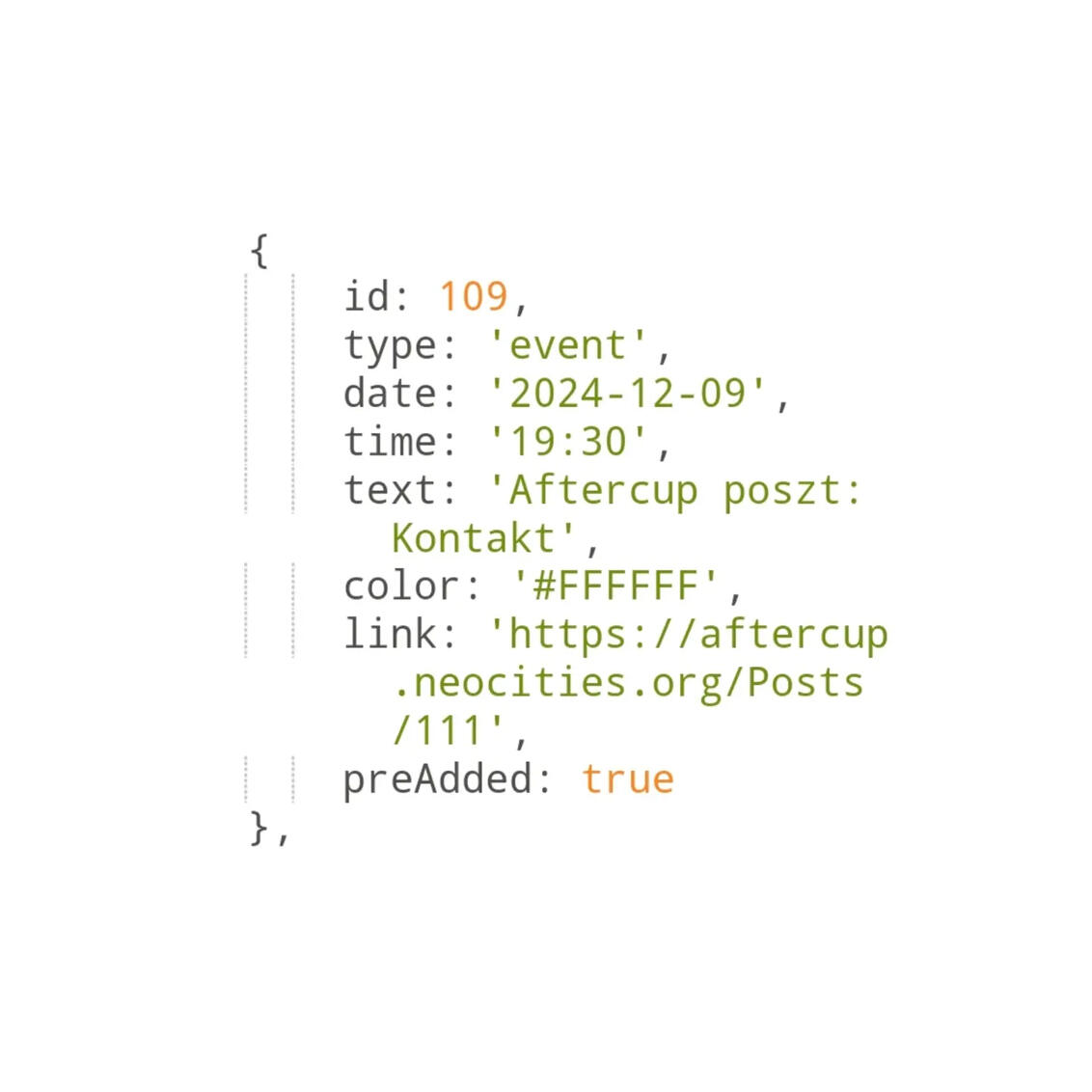 A naptár, amelyben blogposztok vannak